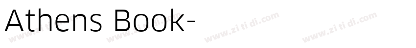 Athens Book字体转换
